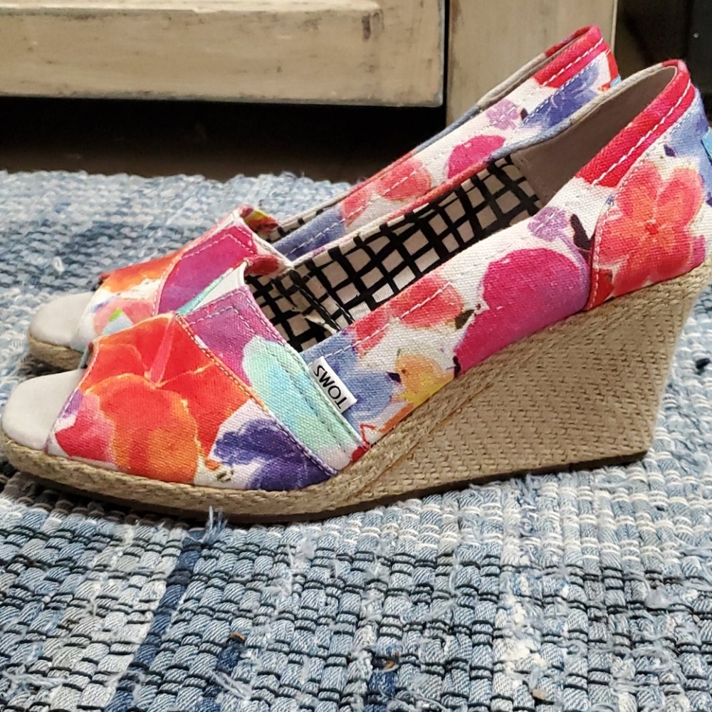 Toms open toe wedges - Picture 1 of 6